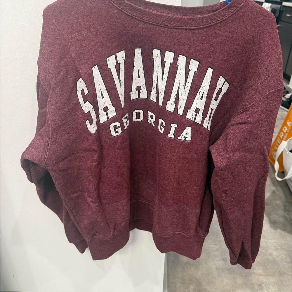 Maroon Savannah Georgia Sweatshirt
